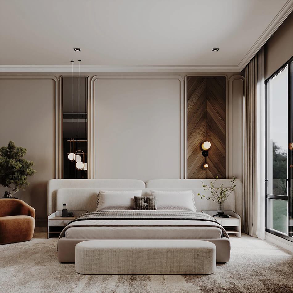 Decor phòng ngủ bằng cây xanh