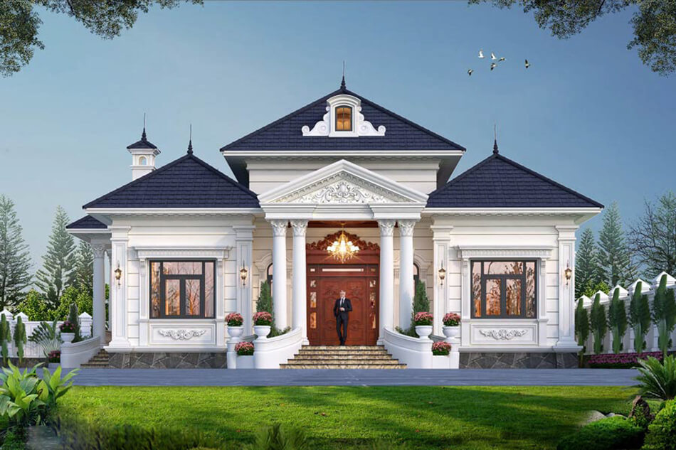 Mẫu biệt thự mini 1 tầng