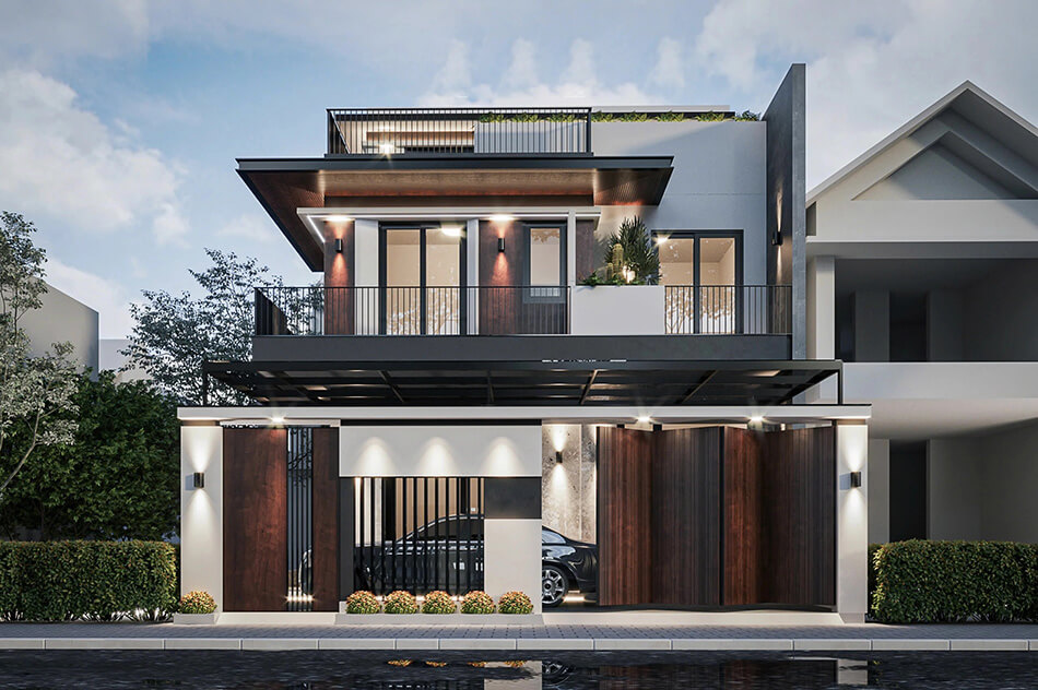 Mẫu biệt thự mini hiện đại