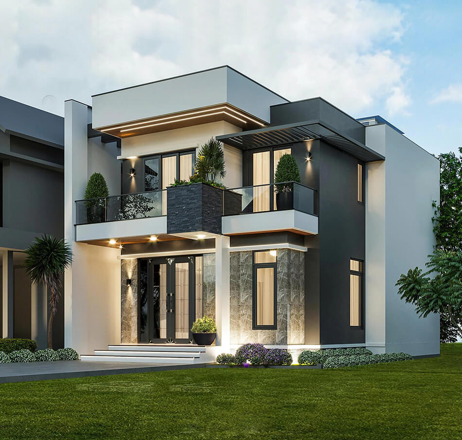 Mẫu biệt thự mini sân vườn